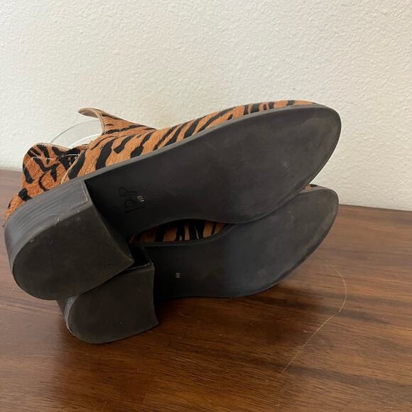 Anthropologie Matisse Pronto Tiger Print Leather Ankle Boho Boot Sz 8 - Picture 6 of 11